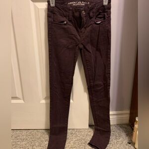 3/$30 Skinny Purple AEO jeggings